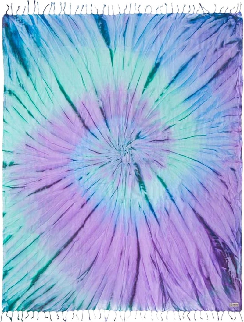 Sand Cloud Extra Large Turkish Beach Towel - Sand Free - 100% Organic Turkish Cotton Yarn - Quick Dry Towel for Beach, Picnic Blanket or Throw - As Seen on Shark Tank - Tie Dye (Luna) - Image 1